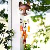 1pc Metal Cat Wind Chime, Fish Wind Bell Pendant, Novel And Interesting Handicraft Metal Catfish Wind Chime Home Decoration - Metal