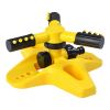 1pc Automatic Rotating Sprinkler; 360¬∞ Watering Tools For Lawn; Nozzle For Garden Irrigation; Watering Equipment; Gardening & Lawn Supplies - Yellow