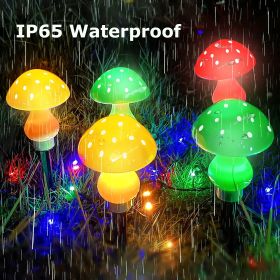 Solar Mushroom Light; Multi-Color Changing LED Outdoor Flowers Garden Courtyard Yard Patio Outside Christmas Holiday Decor; LED Lights - Solar 8 Light