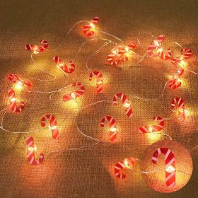 2M 20LED Santa Claus Snowflake LED Light String Christmas Decoration For Home Xmas Tree Ornament 2022 Navidad Kids Gift New Year - as pic I