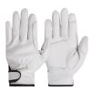 Work gloves sheepskin leather workers work welding safety protection garden sports motorcycle driver wear-resistant gloves - Palm protection WH - XL