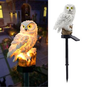 Solar Owl Garden Light Owl Solar Lamp Parrot Lawn Light Solar Lights Outdoor Solar Light Animal Pixie Lawn Lamp Waterproof Decor - White - China