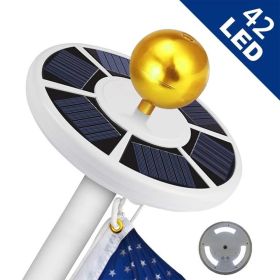 42 LED Solar Flagpole