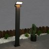 Inowel Outdoor Pathway Lights LED Bollard Light Landscape Path Light Modern Waterproof Driveway Lights 11706 - Black - 23.62in