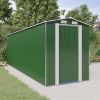 Garden Shed Green 75.6"x238.6"x87.8" Galvanized Steel - Green