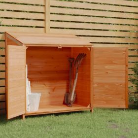 Garden Shed Brown 40.2"x20.5"x44.1" Solid Wood Fir - Brown