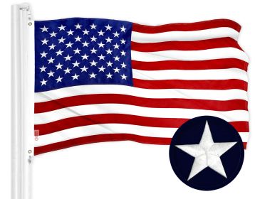 American USA Flag 3x5 Ft Embroidered 210D Polyester Country Flag