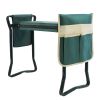 Bosonshop Garden Kneeler & Seat Folding Multi-Functional Steel Garden Stool with Tool Bag EVA Kneeling Pad - w/2 Tool Pouches