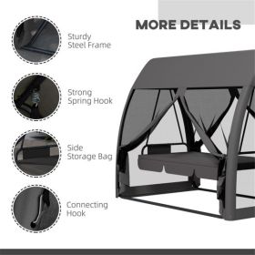 Garden rocking chair with canopy - as picture