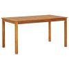 Patio Table 55.1"x31.5"x29.1" Solid Acacia Wood - Brown