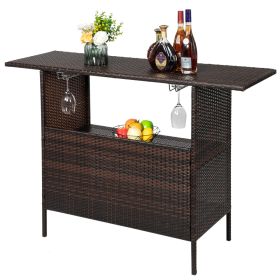 Modern Stylish And Beautiful Bar Table Brown Gradient - Brown Gradient