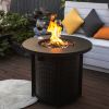 30inch Propane Round Fire Table 40000BTU Propane Fire Pit Table - as Pic