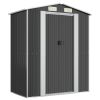 Garden Shed Anthracite 75.6"x42.5"x87.8" Galvanized Steel - Anthracite