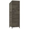 Garden Shed Anthracite 21.7"x20.5"x68.7" Solid Wood Fir - Anthracite