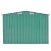 Garden Shed 101.2"x154.3"x71.3" Metal Green - Green