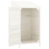 Garden Shed White 21.7"x20.5"x44.1" Solid Wood Fir - White