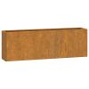 Wall Planters 2 pcs Rusty Corten Steel 20.9"x3.9"x6.7" - Brown