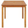 Patio Table 55.1"x31.5"x29.1" Solid Acacia Wood - Brown