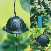 Japanese Cast Iron Turtle Wind Chimes Outdoor Vintage Garden Hangings Temple Camping Canopy Bells, Black - Default