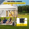 VEVOR Outdoor Canopy Gazebo Tent, Portable Canopy Shelter with 12'x12' Large Shade Tents for Parties, Backyard, Patio Lawn and Garden, 4 Sandbags, Car