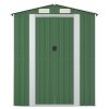 Garden Shed Green 75.6"x238.6"x87.8" Galvanized Steel - Green