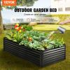 VEVOR Galvanized Raised Garden Bed Planter Box 94.5x47.2x23.6" Flower Vegetable - Default