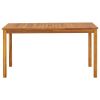 Patio Table 55.1"x31.5"x29.1" Solid Acacia Wood - Brown