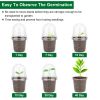 30Pcs Plant Nursery Pots PET Flower Seed Starting Pots Container with Dome with Drainage Holes - Transparent