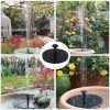 18/16/13cm Solar Water Fountain Colorful Fountain Floating Solar Powered Pool Pond Waterfall Fountain Pump Garden Outdoor Decor - 16cm no led - China