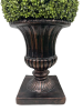 32" Ball Topiary in Brown Pedestal Pot, Artificial Faux Plant for indoor and outdoor - as Pic