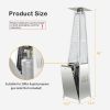 42000 BTU Pyramid Patio Heater with Wheels - as show