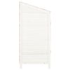 Garden Shed White 21.7"x20.5"x44.1" Solid Wood Fir - White