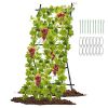 74 Inch Tall Garden Trellis for Flower Vine Vegetable Fruit Pea - Black