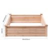 Wooden Square Garden Vegetable Flower Bed - as show