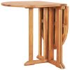 Folding Butterfly Patio Table 47.2"x27.6"x29.5" Solid Teak Wood - Brown