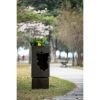 19.7x19.7x56.5" Large Outdoor Water Fountain with Light