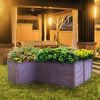 Plastic Raised Garden Bed, Set of 5 Planter Grow Boxes 20.5'H Planter Care Box Kit Planter Grow Box for Indoor & Outdoor Vegetable Fruit Flower Herb G