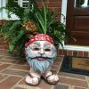 1pc Figure Flowerpots, Resin Figure Plant Flowerpots, Creative Gifts For Indoor Garden Yard Patio Lawn Porch Outdoor Decoration - Grandpa