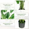 1/2pcs 5 Feet Artificial Tree Faux Monstera Deliciosa Plant for Home Indoor and Outdoor - 1