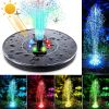 18/16/13cm Solar Water Fountain Colorful Fountain Floating Solar Powered Pool Pond Waterfall Fountain Pump Garden Outdoor Decor - 18cm white led - Chi