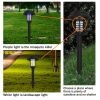 2pcs Solar Bug Zapper Outdoor Lights; Solar Powered Zapper Lamp; For Indoor And Outdoor Use - 2pcs