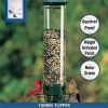 Squirrel-Proof Bird Feeder Outdoor Garden Decoration Automatic Bird Feeder Hanging Hummingbird Water Feeder - plastic style