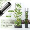 2 Pack Garden Planters with Trellis Cucumber Trellis Tomato Cage - Black