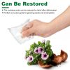 30Pcs Plant Nursery Pots PET Flower Seed Starting Pots Container with Dome with Drainage Holes - Transparent