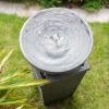 44.5" Polyresin Gray Zen Bowl Water Fountain