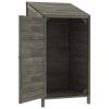 Garden Shed Anthracite 21.7"x20.5"x44.1" Solid Wood Fir - Anthracite