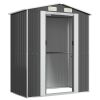 Garden Shed Anthracite 75.6"x42.5"x87.8" Galvanized Steel - Anthracite