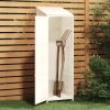 Garden Shed White 21.7"x20.5"x68.7" Solid Wood Fir - White