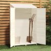 Garden Shed White 40.2"x20.5"x68.7" Solid Wood Fir - White