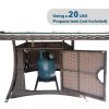 Direct Wicker Outdoor Rattan 50,000BTU Propane Gas Fire Pit Table (Table Only) - Square